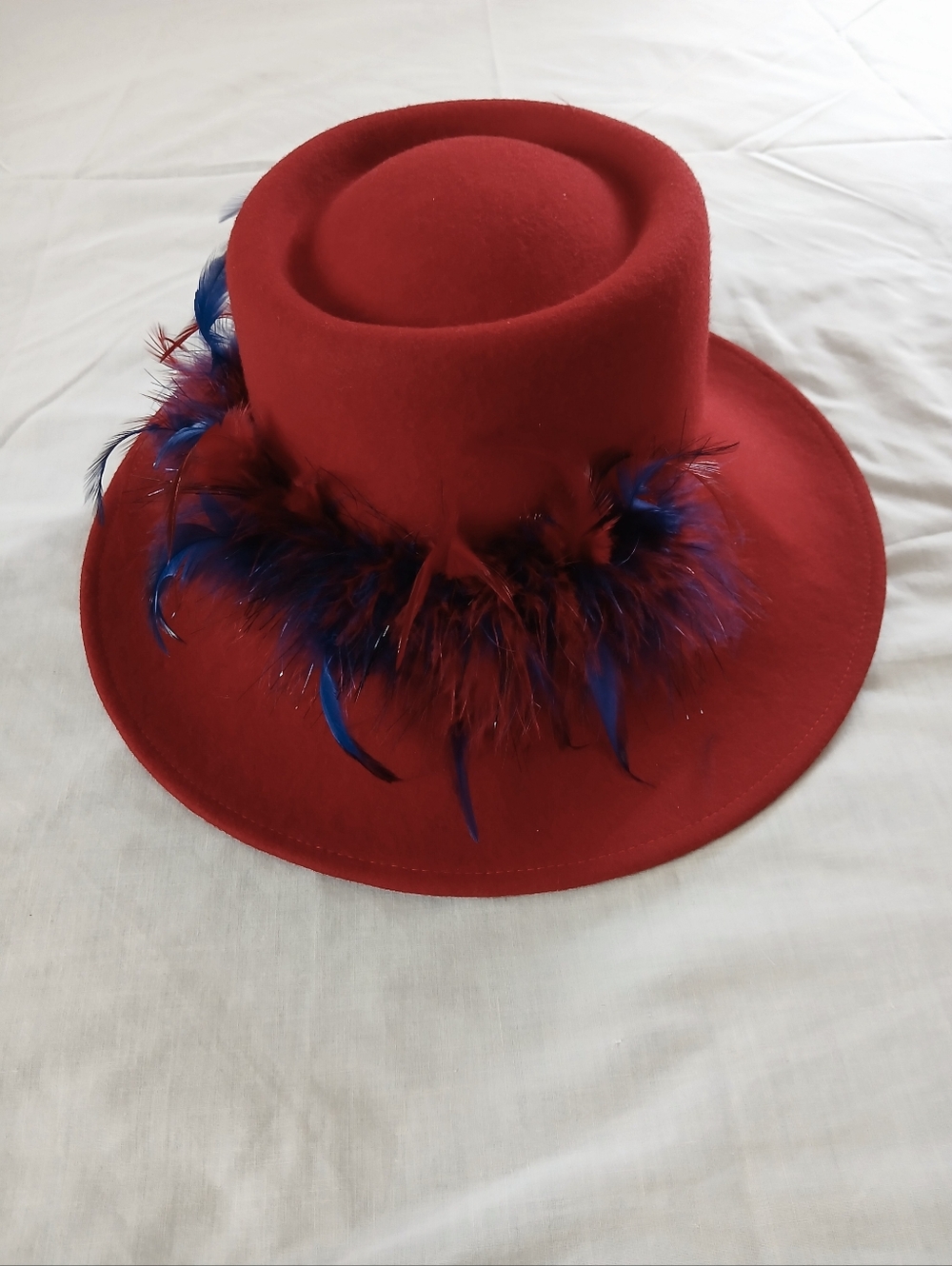 Vintage Something Special Wool Felt Red Hat